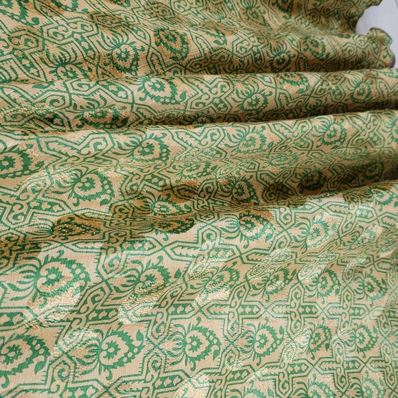 Darn Good Yarn Sari Silk Wrap Skirt Tea XL/Plus - Picture 14 of 16